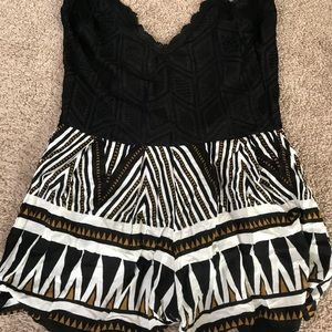 Romper with lace